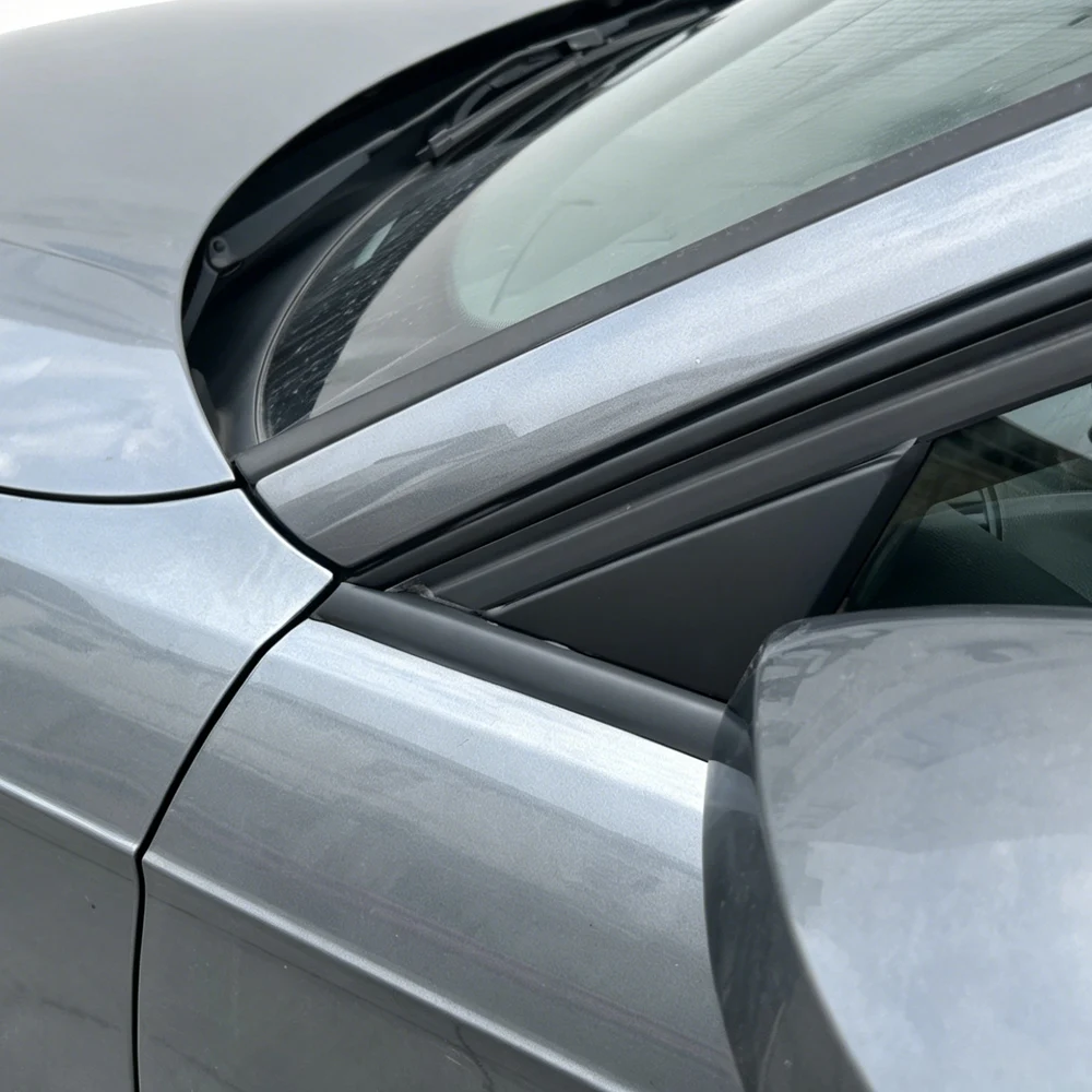 Chrom-Entfernungs-Fensterverkleidungsaufkleber für Audi A3 8V 2013-2020 Schrägheck, glänzend/matt schwarz, Außen-Dekor – Detail 9