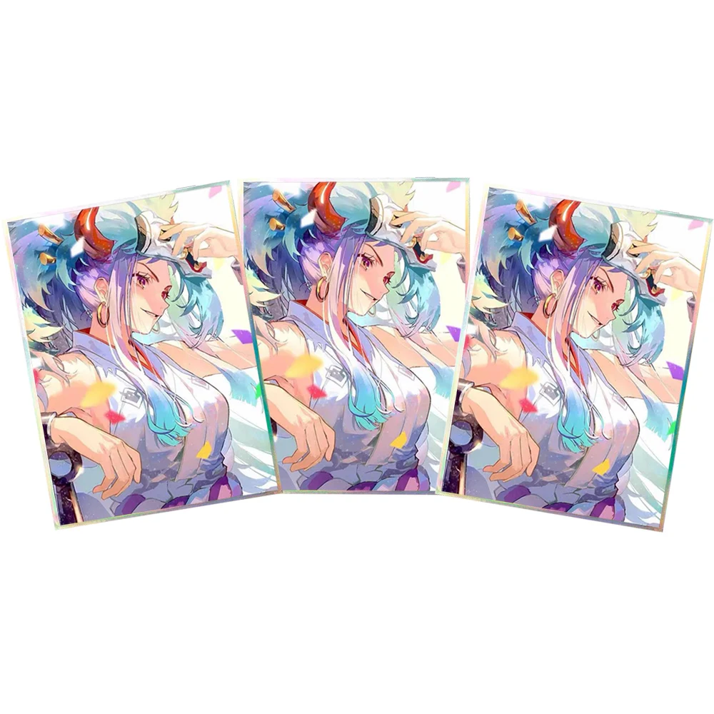 60pcs 67x92mm laser Holographic Trading Card Sleeves Board Game Card Sleeves for MTG/PKM/PTCG Card Games