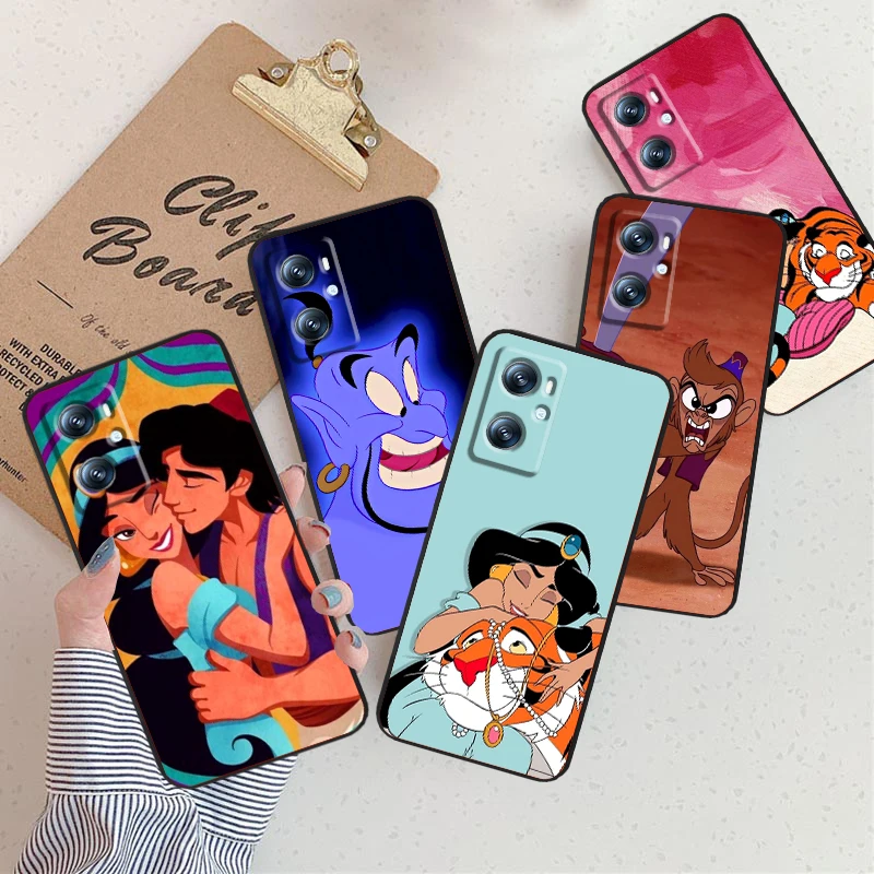 Disney's Aladdin Disney Art For Xiaomi Redmi 9A 9C 9AT 10C 9 9T 10 12C 13C A3 12 K60 A1 K50 K40 5G Black Cover Phone Case