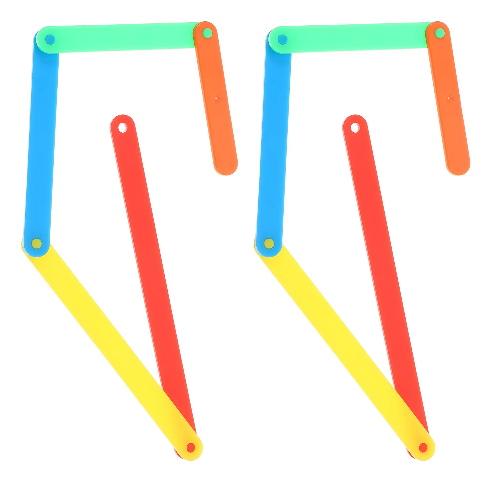 10Pcs Angle Manipulatives Math Teaching Tools Bright Colors Hands-on Classroom Supplies Geometry Shapes Set for Elementary