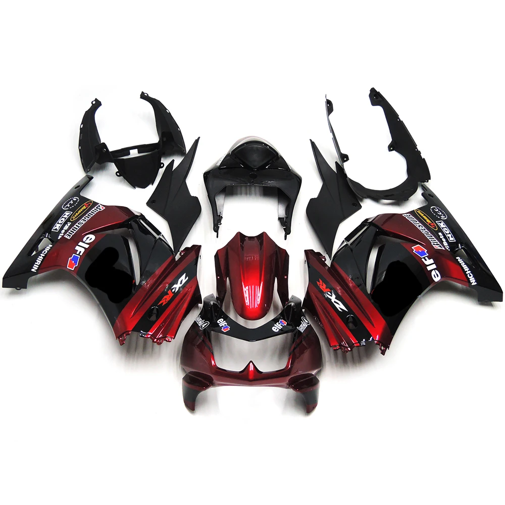 Motorcycle Kit ABS Plastic Injection Fairing Body Bodykits For Kawasaki Ninja250 Ninja 250 EX250R EX-250R 2008-2010 2011 2012 A