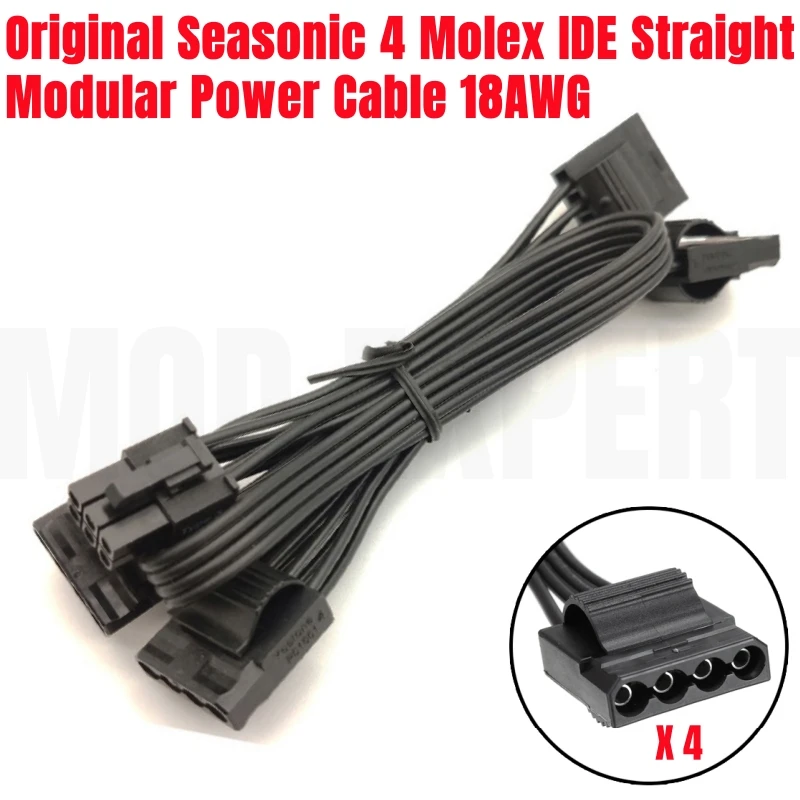 

Original Seasonic 6Pin to 4 Molex IDE 4Pin Female Straight Power Cable for Seasonic FOCUS 850 750 650 550 500 450 GOLD Modular