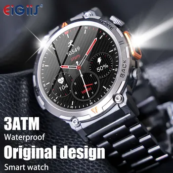 EIGIIS Smart Watch KE3 3ATM Waterproof Sports Genuine Original Design Men Smart Watch with Flashlight Bluetooth Call Health Monitor