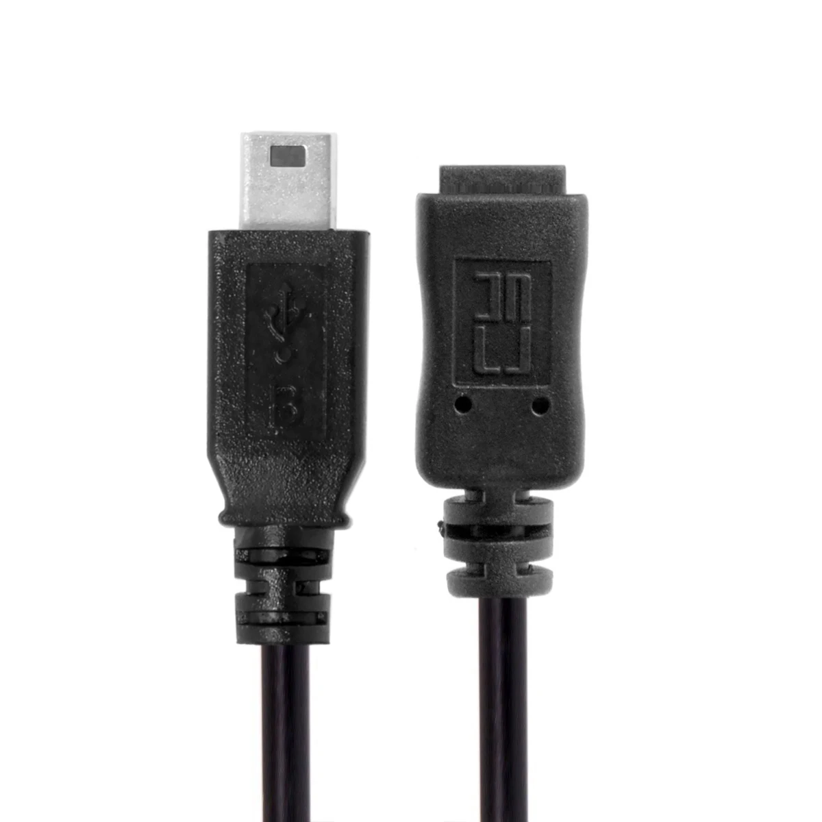 1 peça cabo adaptador de luz preta mini usb b 5 pinos macho para fêmea cabo de extensão adaptador