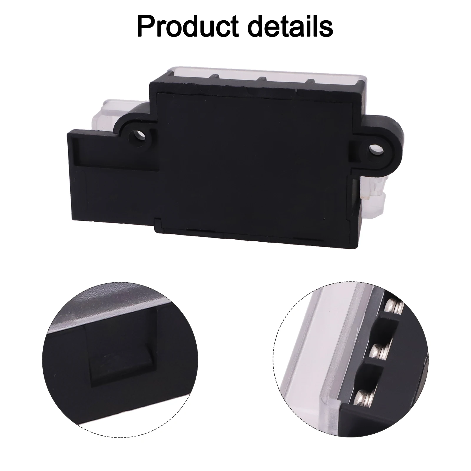 

85 X 44 X 32 Mm Vehicle Fuse Box Marine Fuse Holder With Cover Auto Holder Transparent Cover Easy Installation