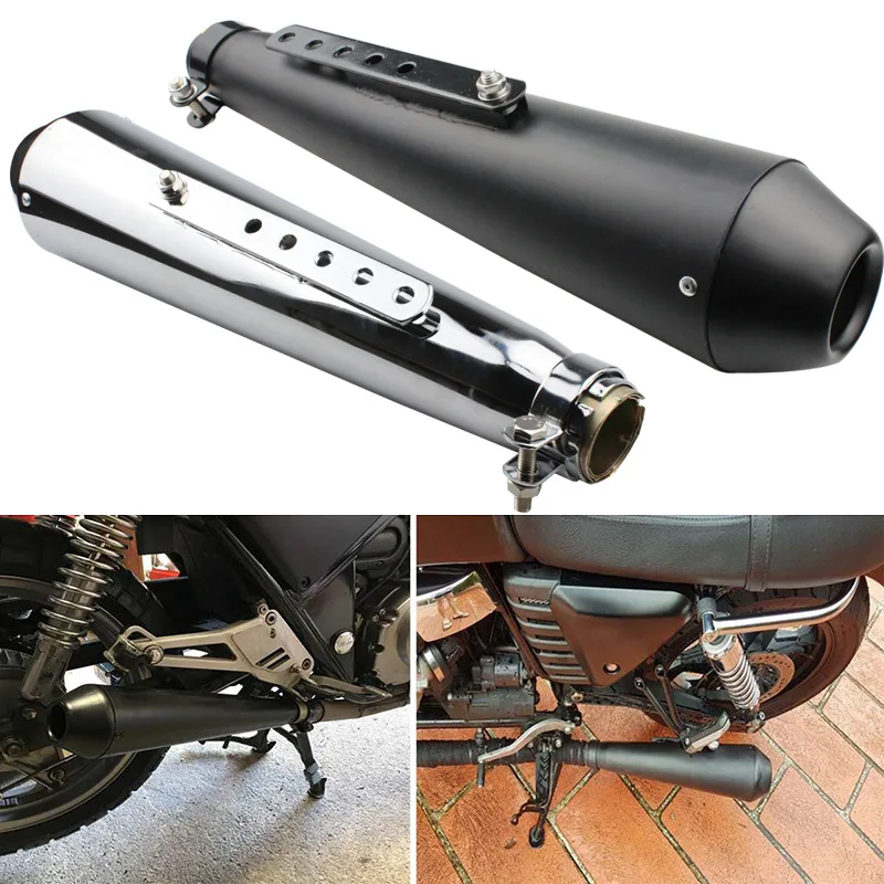 

Modified Motorcycle Exhaust Muffler for Honda Jialing Yamaha Loncin Qjmotor Kayo Benelli Sanlg Decorative Motorbike Muffler Pipe