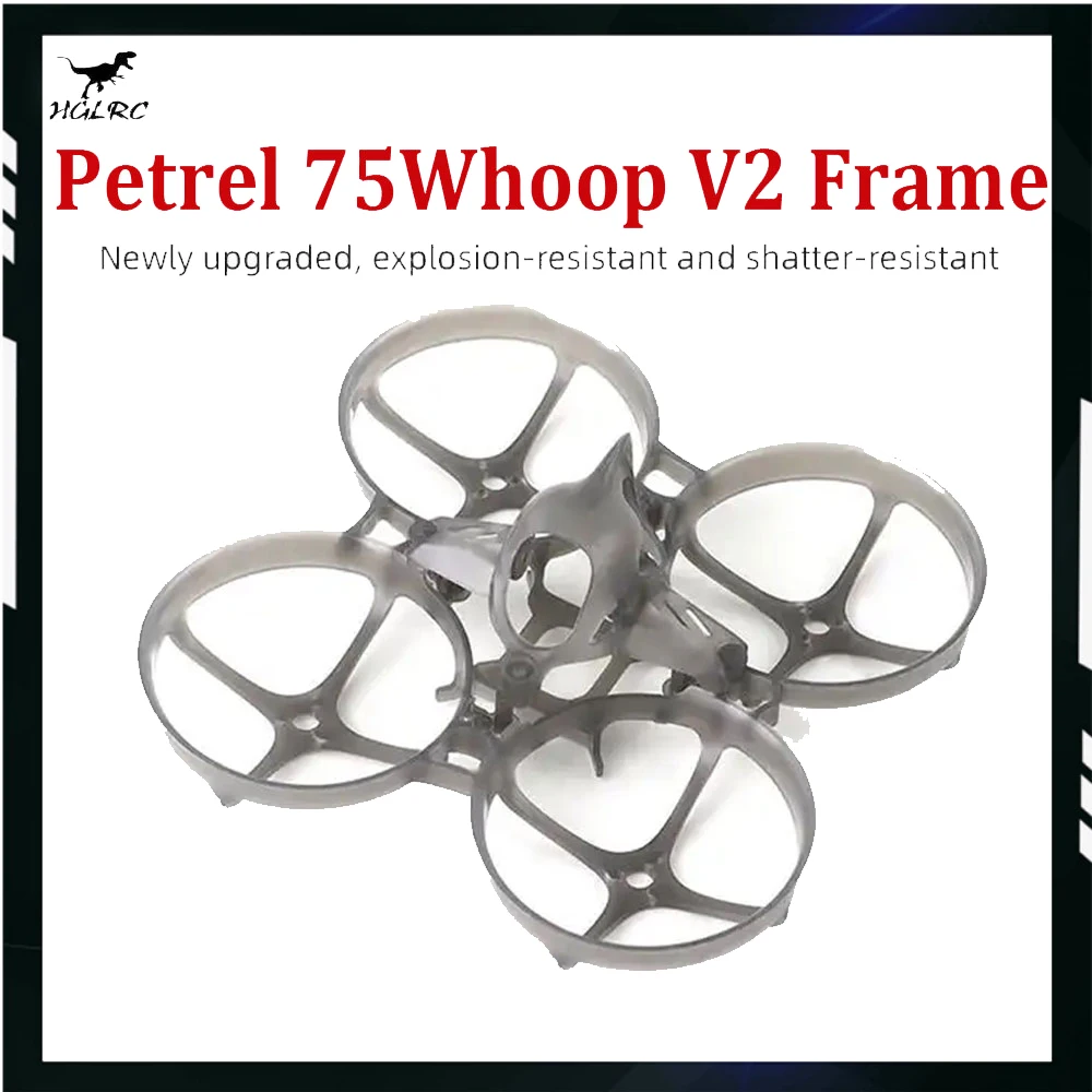 HGLRC Petrel 75Whoop V2 Ultralichte Indoor Frame voor FPV Freestyle 75mm Tinywhoop 1S 2S Drones DIY Onderdelen