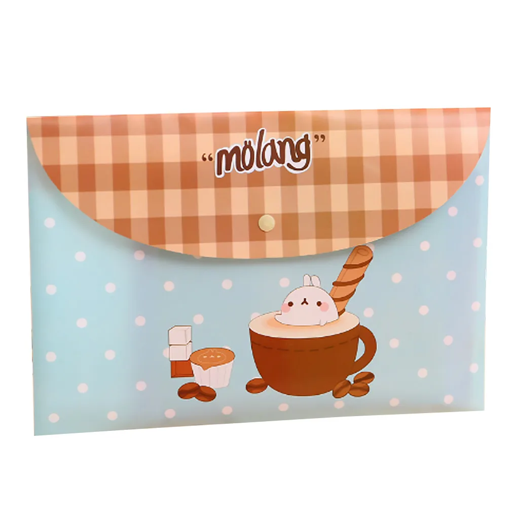 Floral Rabbit Patterns A4 PVC Waterproof File Envelope Storage Bags Organizer School Supplies