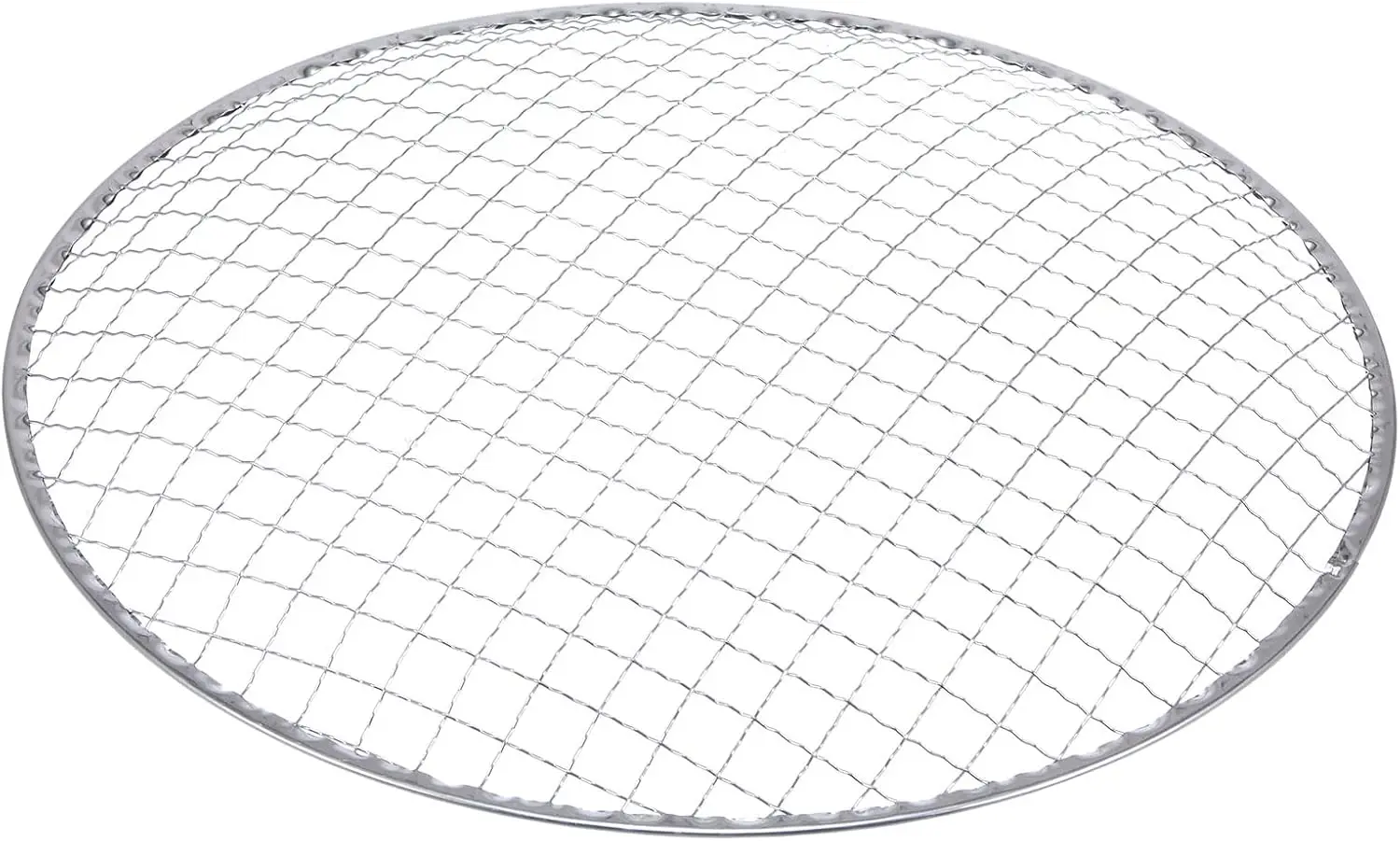 5pcs Round BBQ Grill Net 11.6'x0.9' Galvanized Iron Barbecue Mesh Mat for Baking Smoking Charcoal Grilling Roasting