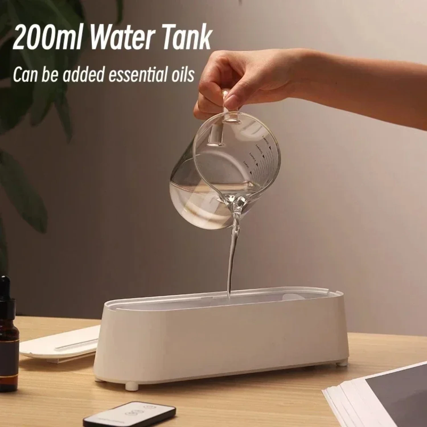 Aromatic Ultrasonic Hot Flame USB Aromatherapy Diffuser - 200ML Air Humidifier - Refreshing Fragrance Diffuser for Home and Offi