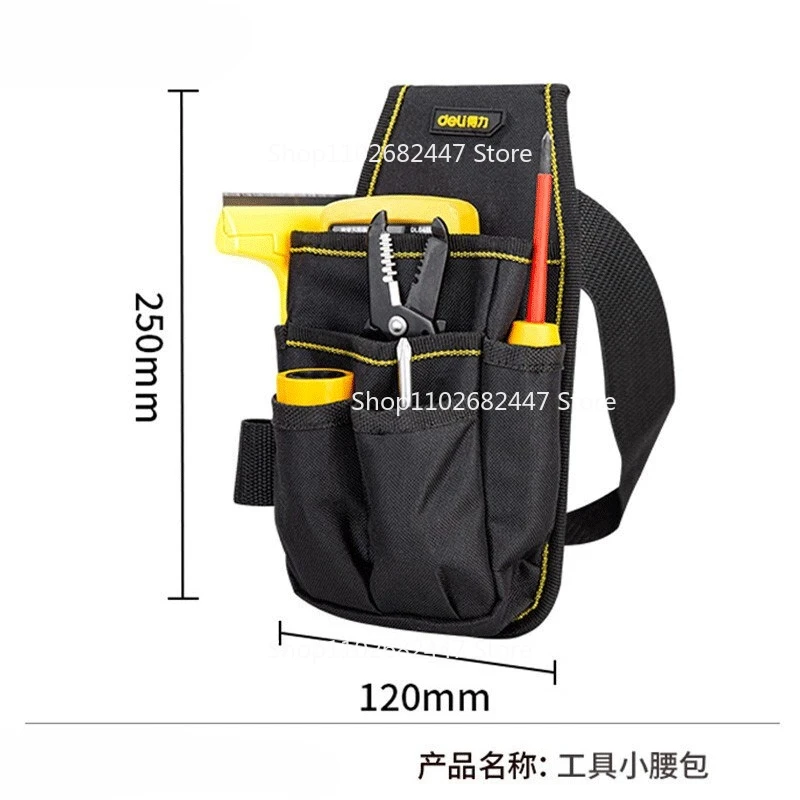 Tool Fanny Pack Hardware Multifunctional Repair Kit Small Canvas Electrician Belt Drilling Kit Storage for Men ConstructionSites
