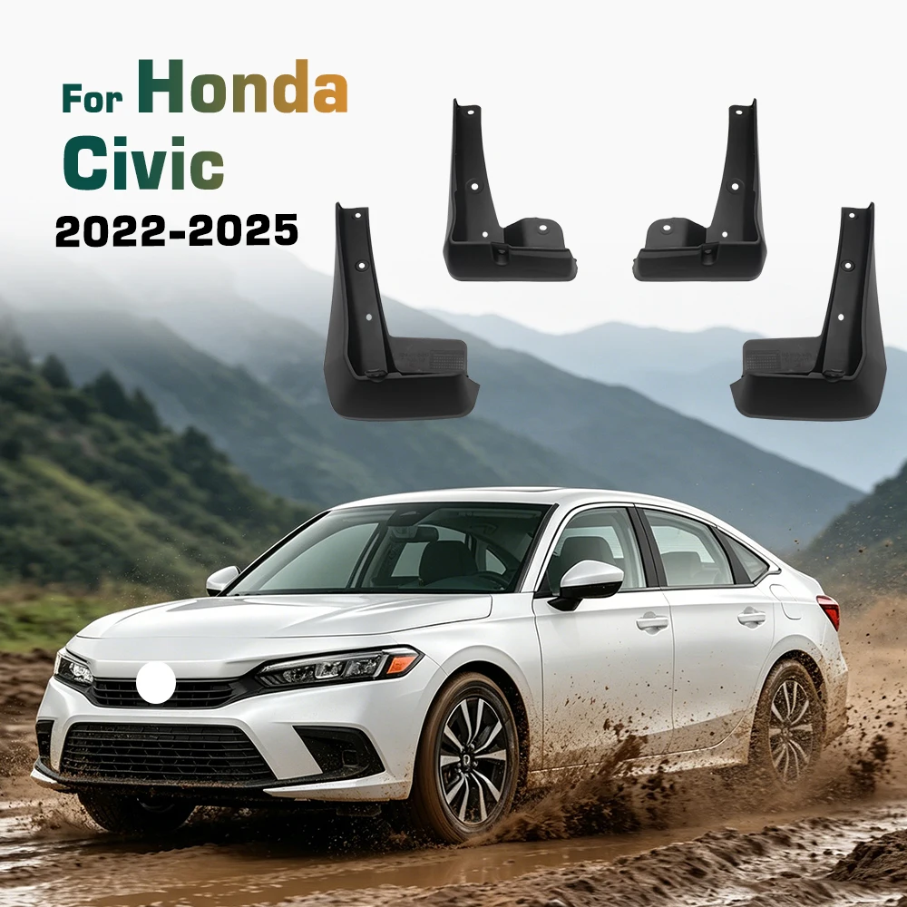 Für Honda Civic Sports 2022 2023 2024 2025 Kotflügel Schmutzfänger Spritzschutz Schmutzschutzbleche Auto-Zubehör