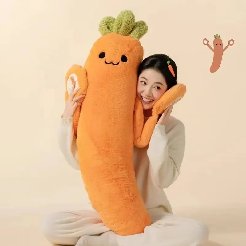 New Okya Carrot King Patting Hugging Sleeping Plush Toy Doll Hug Squishy Pillow Cushion Home Decoration Supplies