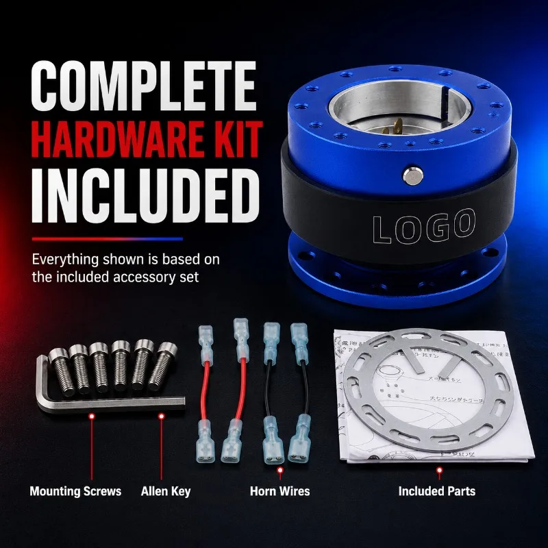 Universal Racing Steering Wheel Quick Release Hub Adapter Locking 6 Hole PCD 70mm 74mm for Drift Race Simulator view 6