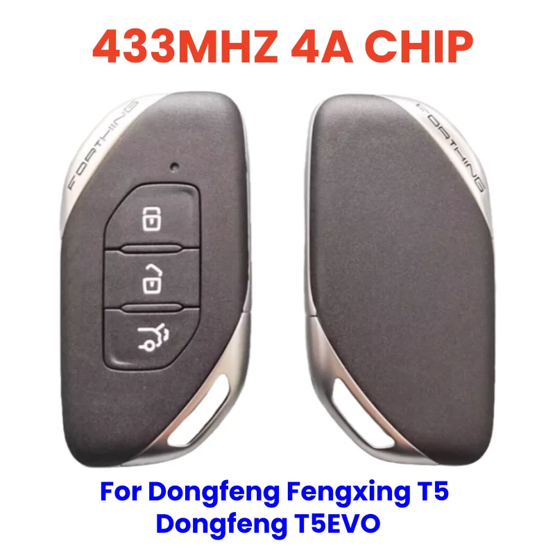 Peter-key original 433MHZ 4A CHIP For Dongfeng Fengxing T5 smart card Dongfeng T5EVO yacht remote control Thunder Key