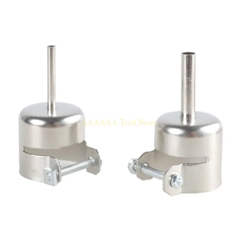 

A2BE 5Pcs New Hot Universal Heat Resisting Nozzles Heat Air Guns Silver 45x24mm