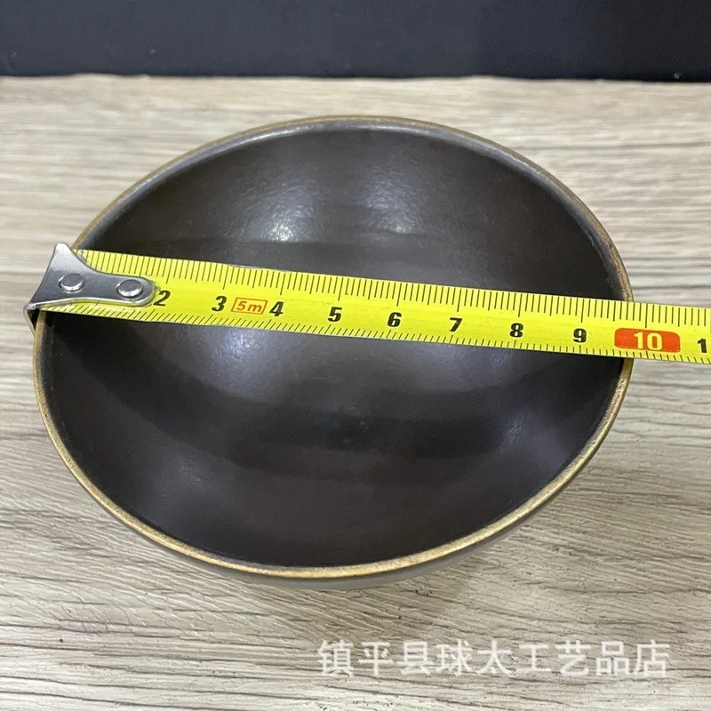 Wholesale antique miscellaneous items: pure copper decorative , double dragon playing with pearls bowl