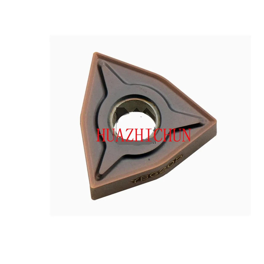 

HUAZHICHUN WNMG080408-EM YBG205 Carbide Inserts Milling Cutter Tool