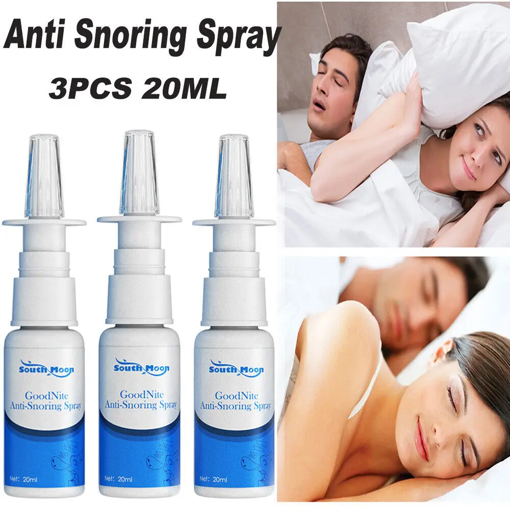 3*20ML Sleeping Easier Better Anti Snoring Spray Stop Snore Breath Throat Relief