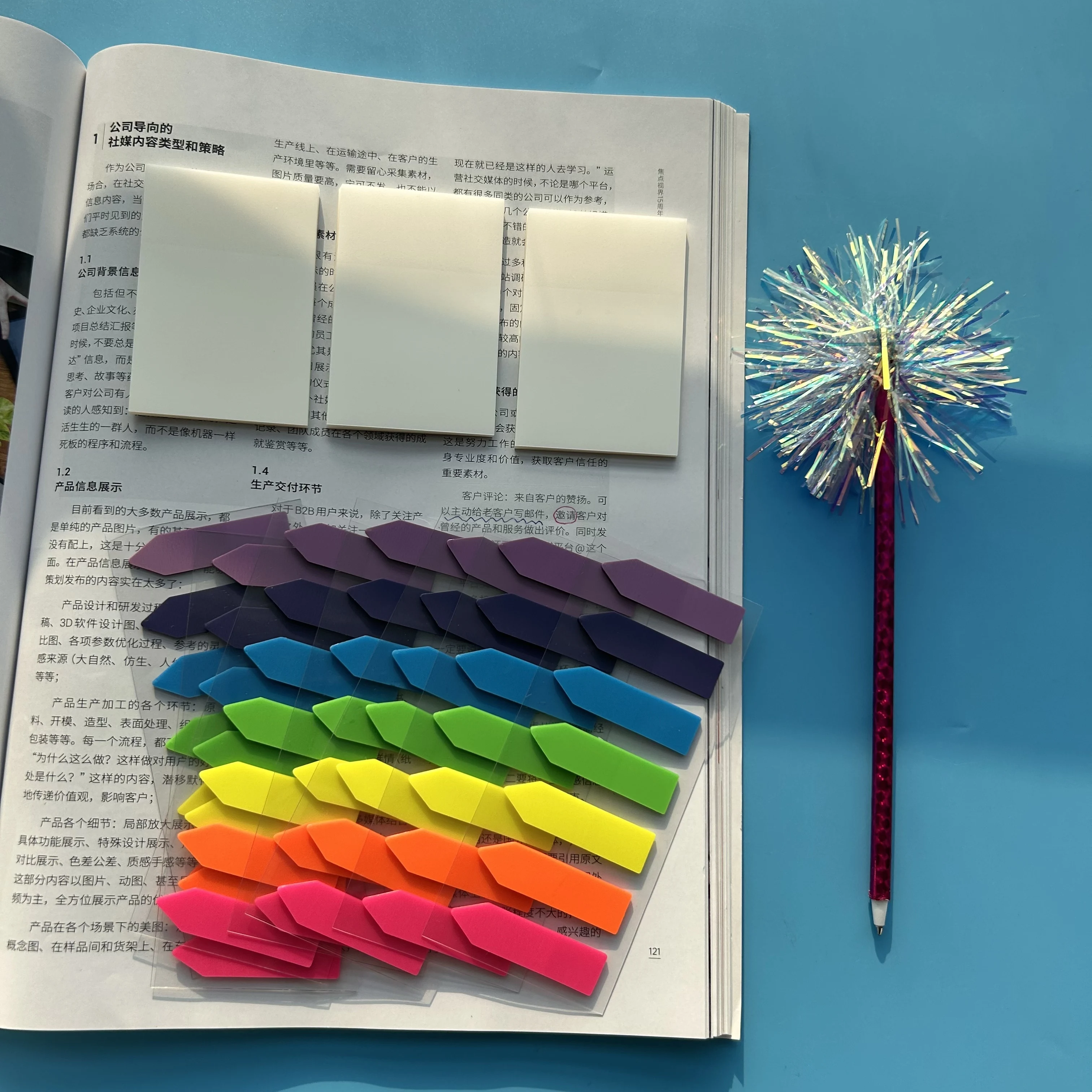 10Packs Index Tabs Self Adhesive Page Markers Transparent Sticky Notes Classify Files Flags planner Stickers