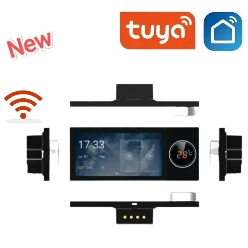 Tuya Smart Home Multi-functional Touch Screen Zigbee Gateway WIFI Central Control Touch Panel