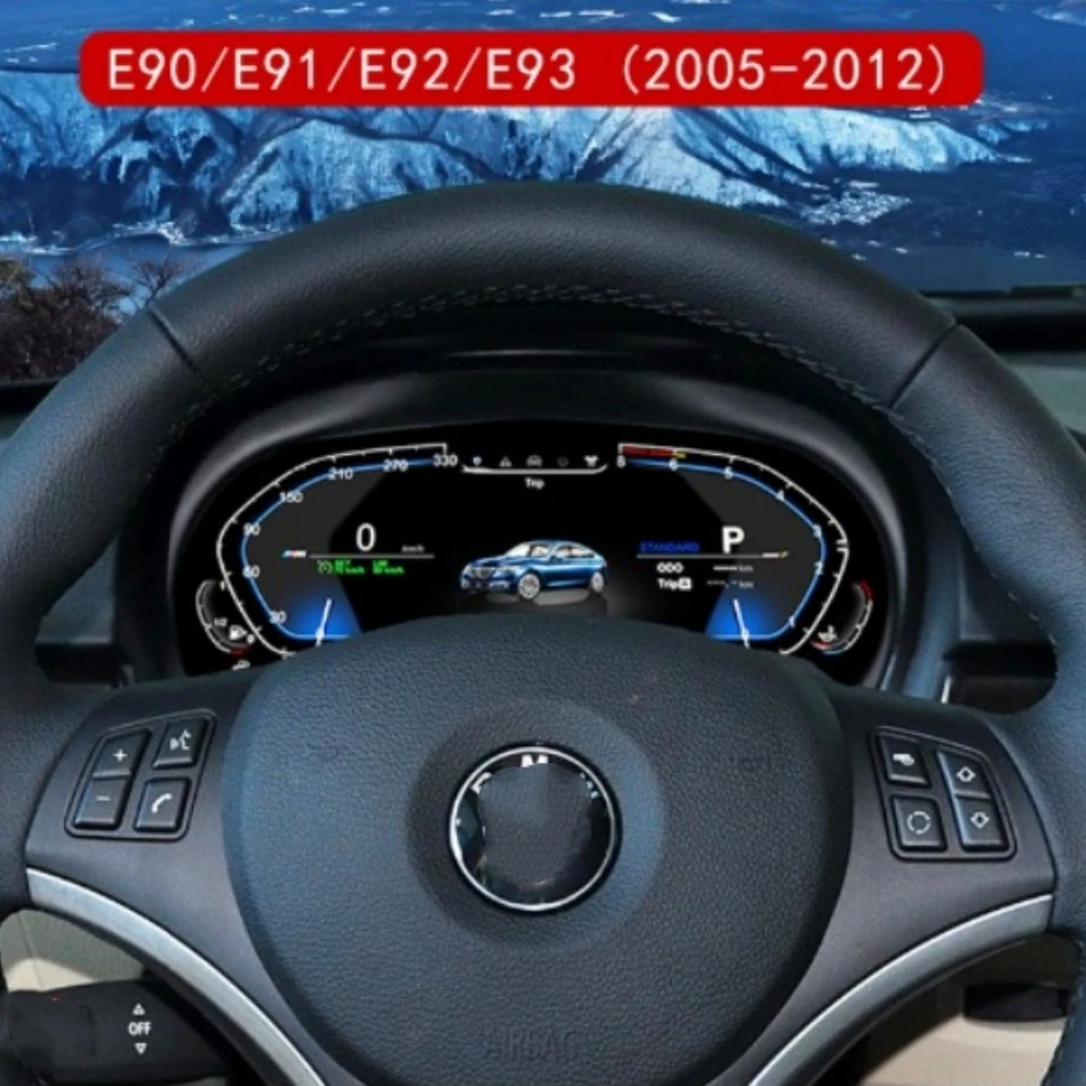 LCD Android Screen For For BMW E90/E91/E93 2005-2012 Speedometer Car Digital Cluster Cockpit Dashboard Instrument Panel Carplay