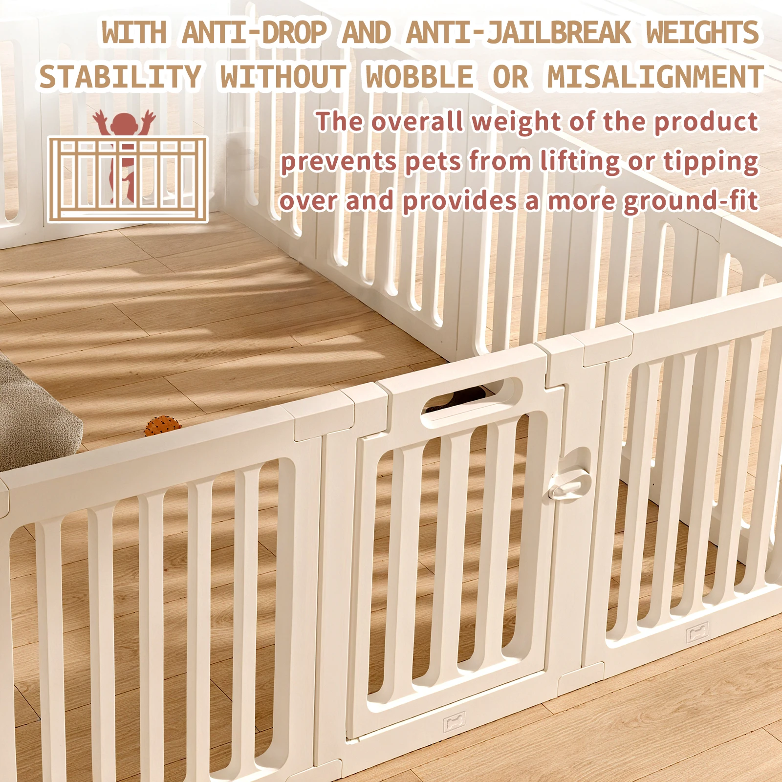 Ubravoo Parque infantil para bebé – Seguro para interior y exterior - imagen 4