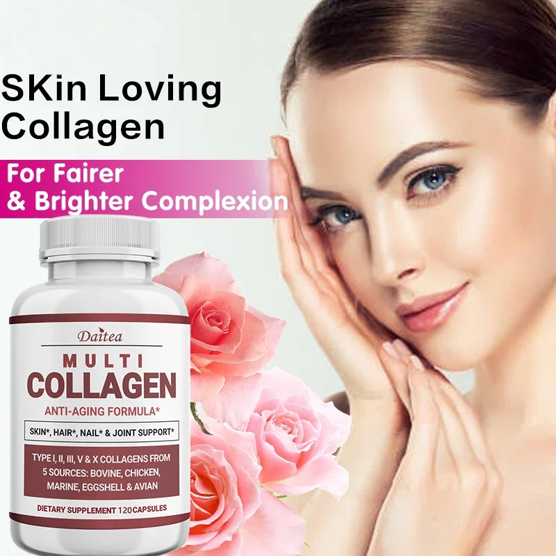 Multi-Collagen - 5-in-1 Premium Collagen Blend - Supports Healthy Skin, Hair, Nails, Teeth, Gut & Muscles - For Men & Women