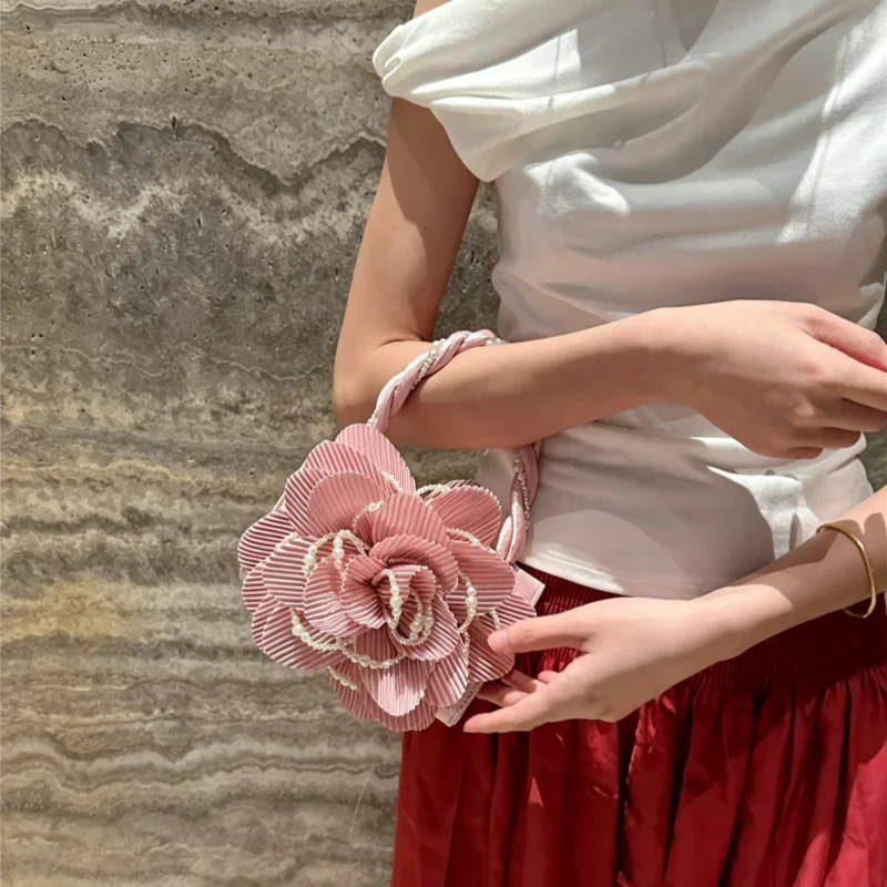 2026 New Woman Luxury Rose Handbags High Quality Feeling Banquet Bag Blossoms Bag Fairy Bag Purse and Crossbody Bag Dinner Bag