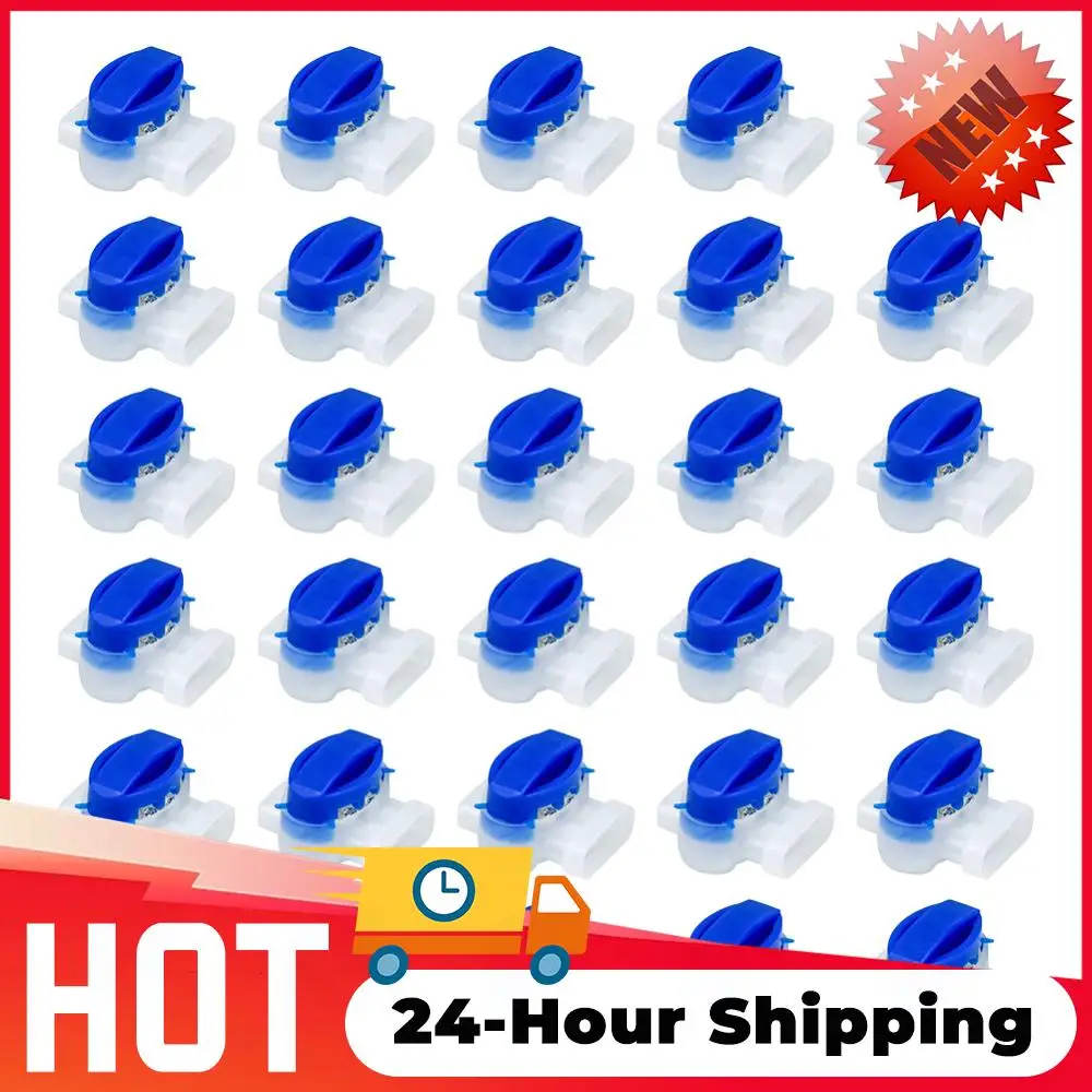 For Robotic Mower 314 Blue Wire Connectors Self-Stripping Waterproof Gel-Filled Terminals For Boundary Perimeter Wire Link