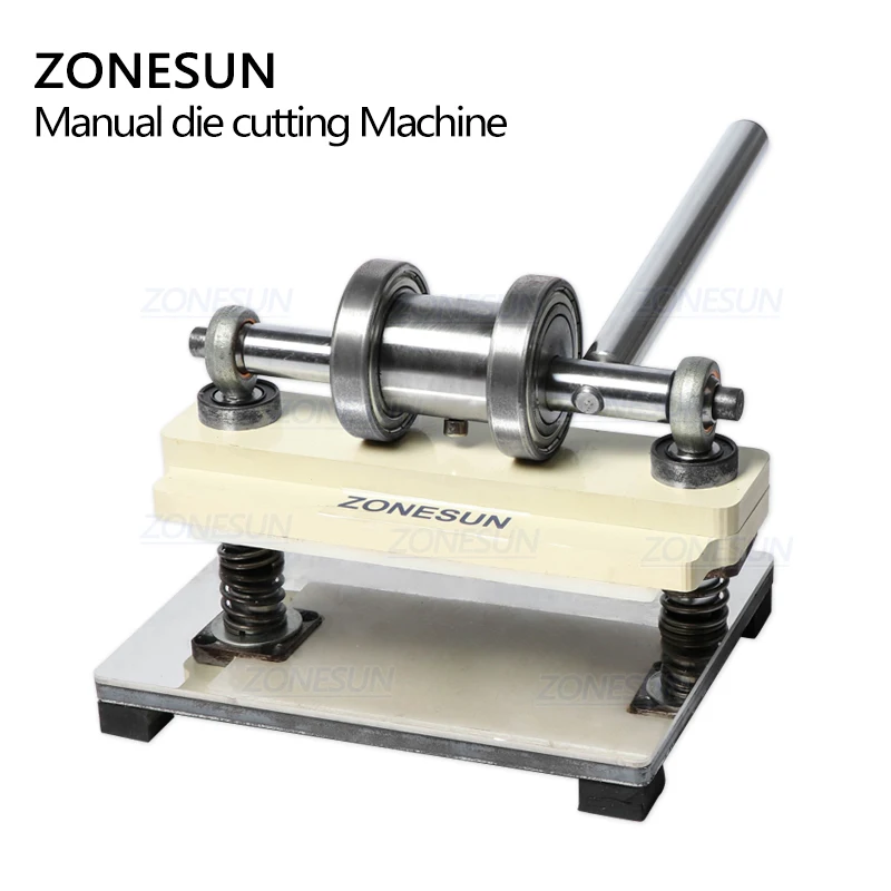 Zonesun-máquina de corte de couro para trabalhos manuais, pressionadora para molde de brincos, de aço, diy