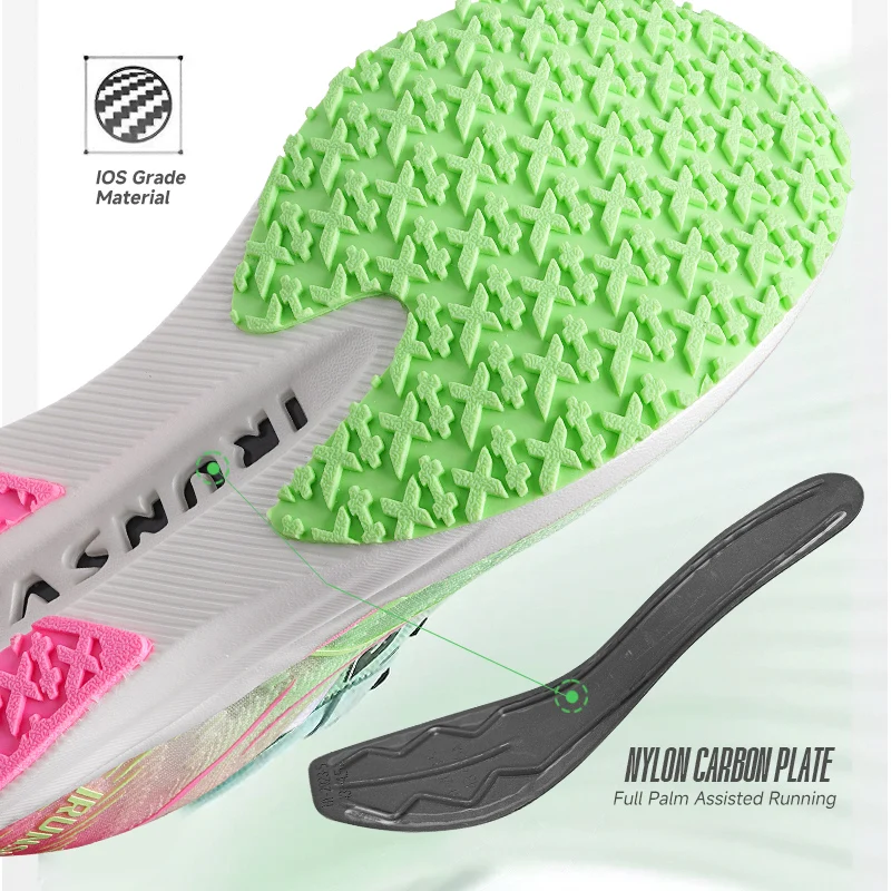 IRUNSVAN GT1.0 running shoes with cushioning rebound anti slip drainage training shoes for men stable support acceleration