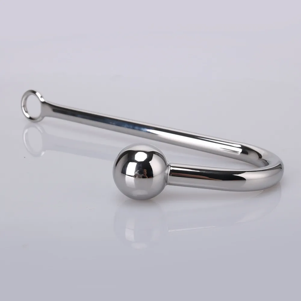 Anal Hook Metal Anal Plug With Ball Hole Butt Plug Dilator Prostate Massager Exotic Anal Plug Sex Toy For Man Male BDSM Game