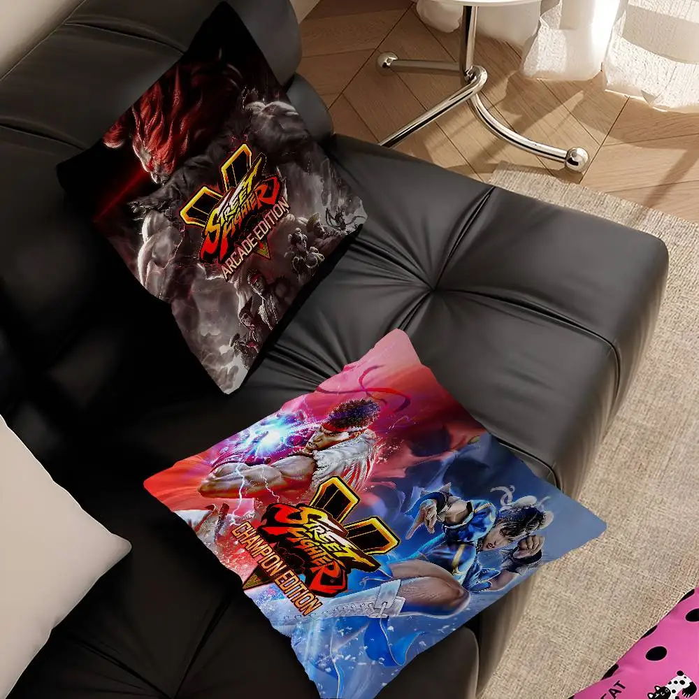 Game S-Street-F-Fighter Pillow Gift Home Office Decoration Pillow Bedroom Sofa Car Cushion CoverPillow Case