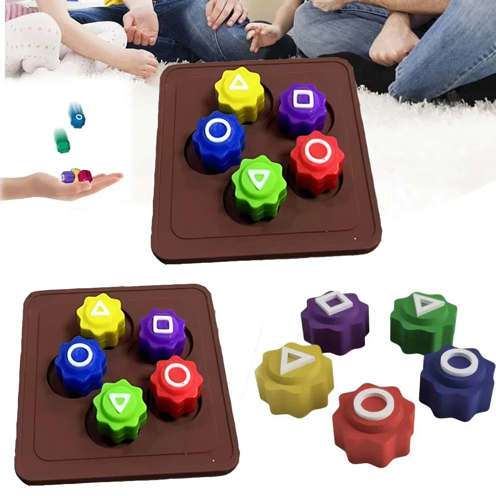 Koreanisches traditionelles Spiel Gonggi Jack Stone Pebbles Set Hand-Auge-Koordinationstraining Stressabbau-Spielzeug Gong Gi Game Set