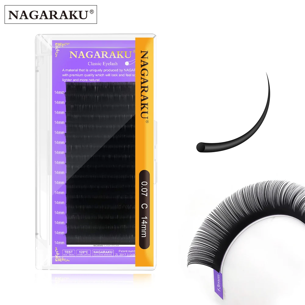 NAGARAKU Mix 16-20mm 21-25 mm Eyelash Extension Faux Mink Individual False lash Natural Soft Lashes Cils Makeup C D