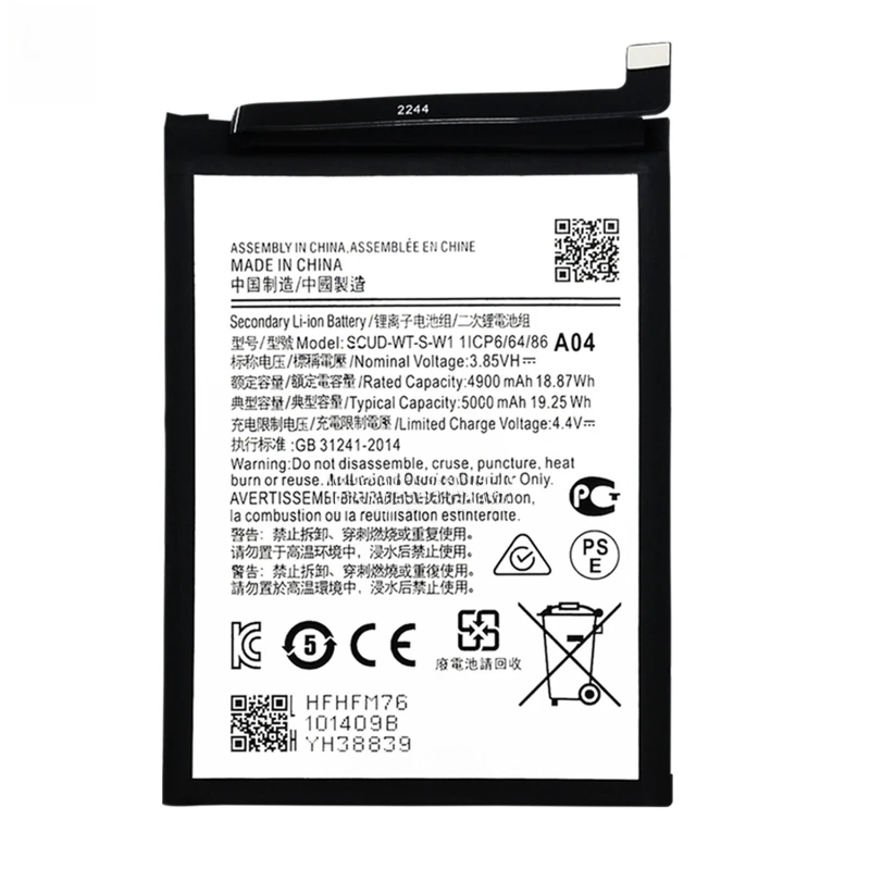 Совершенно новый аккумулятор для мобильного телефона SCUD-WT-S-W1 5000 мАч для Samsung Galaxy A04e/SM-A042F SM-A042M + инструменты