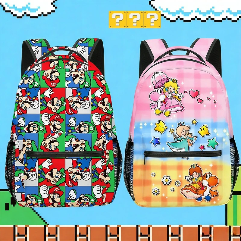

Super Marios Backpack for Boy Girl School Student Teenager Book Bags Women Men Rucksack Kawaii Travel Backpack Mochila Gift 2026