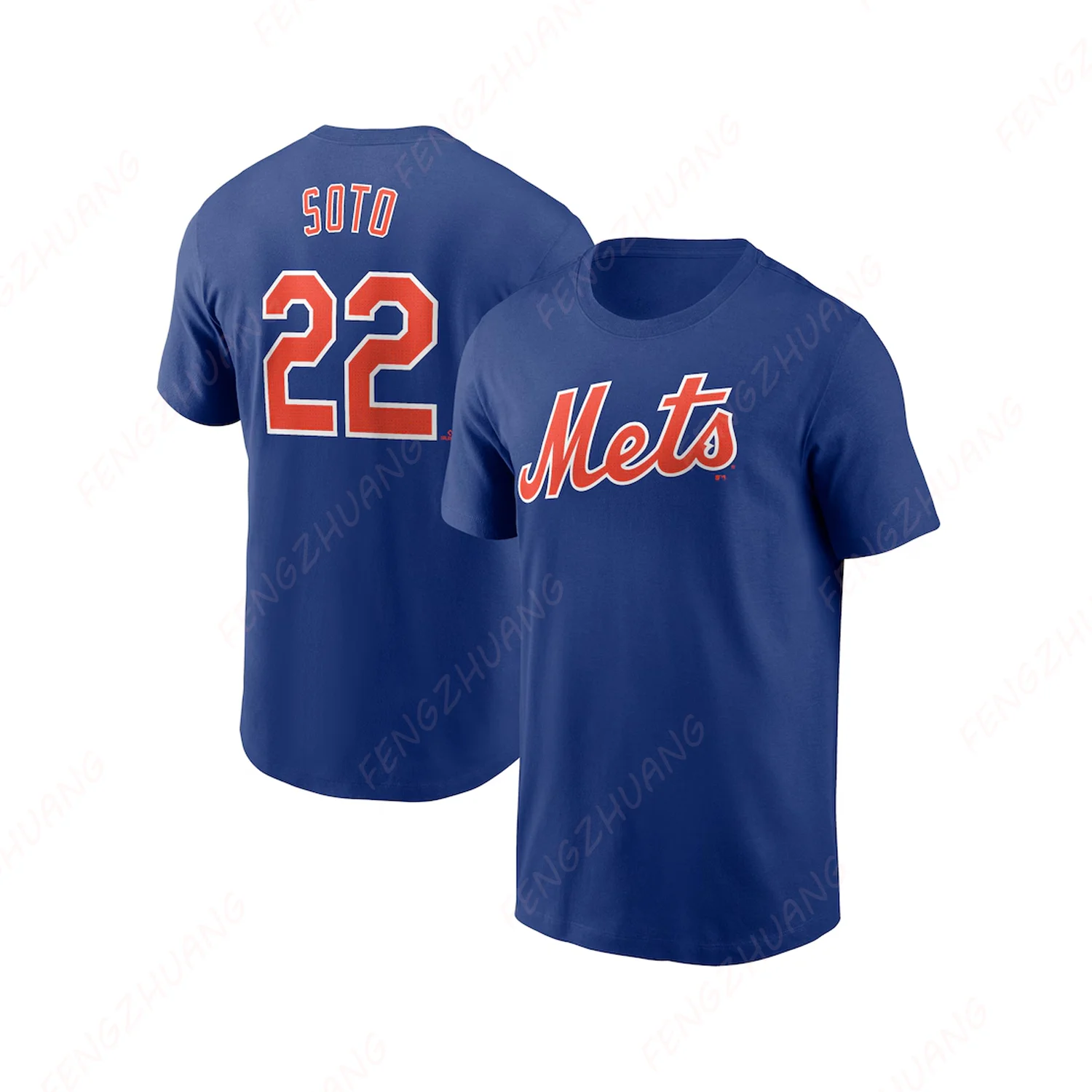 Juan Soto New York Mets Fuse T-Shirt Summer Unisex Jersey Cotton Tops Hot Sale Faddish Casual Tee