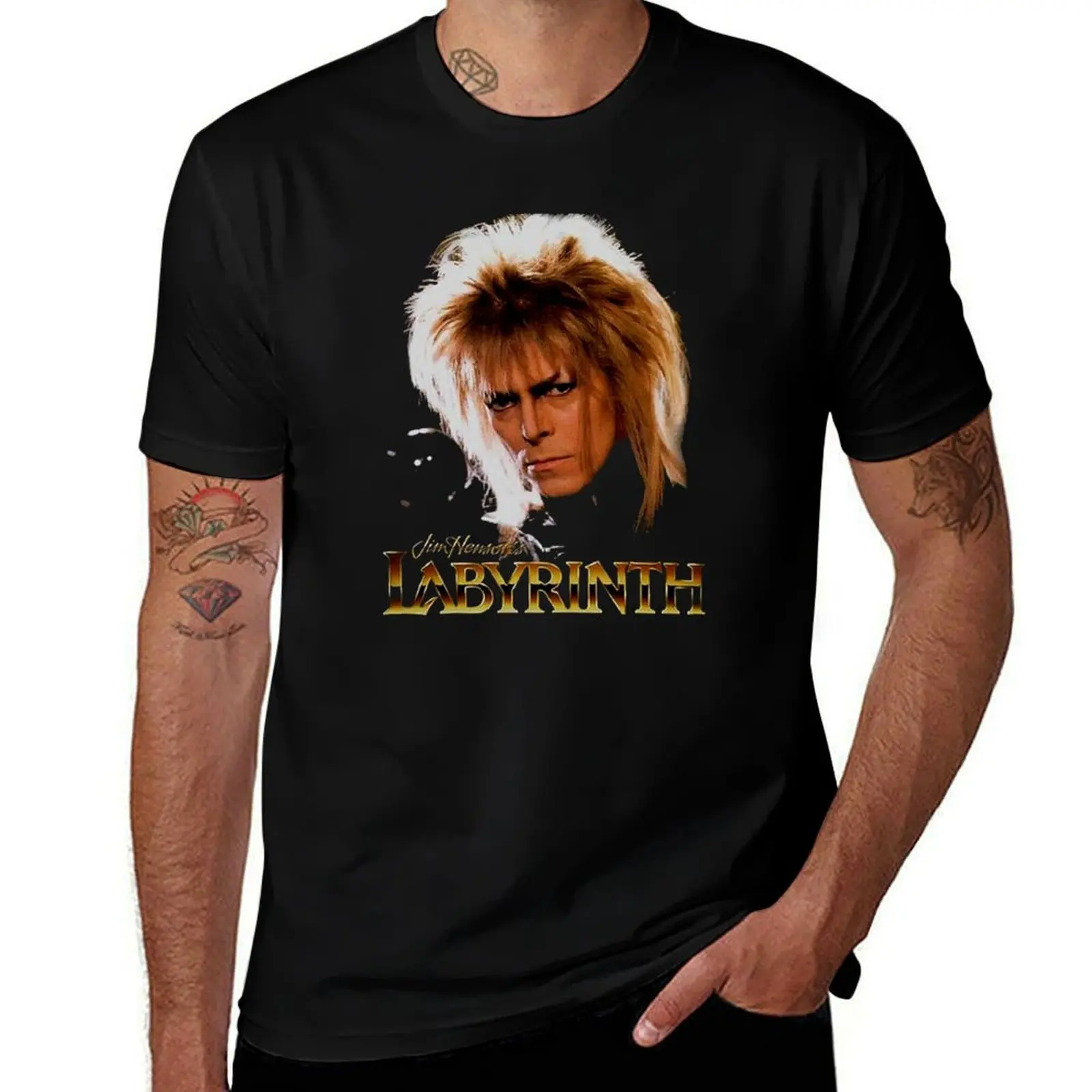 

man shirts Labrynth 100% for men g t Vintage t shirts T-Shirt t men cotton anime for shirt man