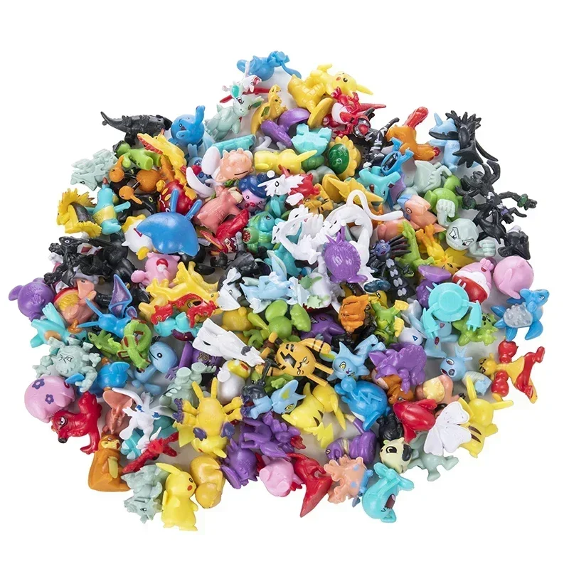 24-144pcs Pokemon Action Figure Pikachu Anime Model 2-3CM Ornamental Decoration Mini Model Doll Toy Kids Christmas Gifts