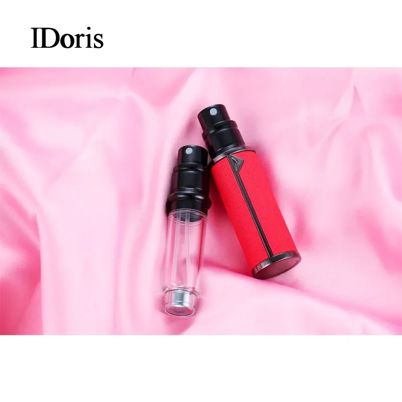 IDoris 2PC 5ml Parfum Spray Fles Draagbare Hervulbare Glazen Fles Lege Cosmetische Containers Reizen Aluminium Parfum Verstuiver