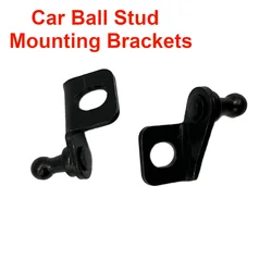 1 Pair 10mm Car Ball Stud Mounting Brackets Connector for Universal Gas Spring Struts Lift Support Shock