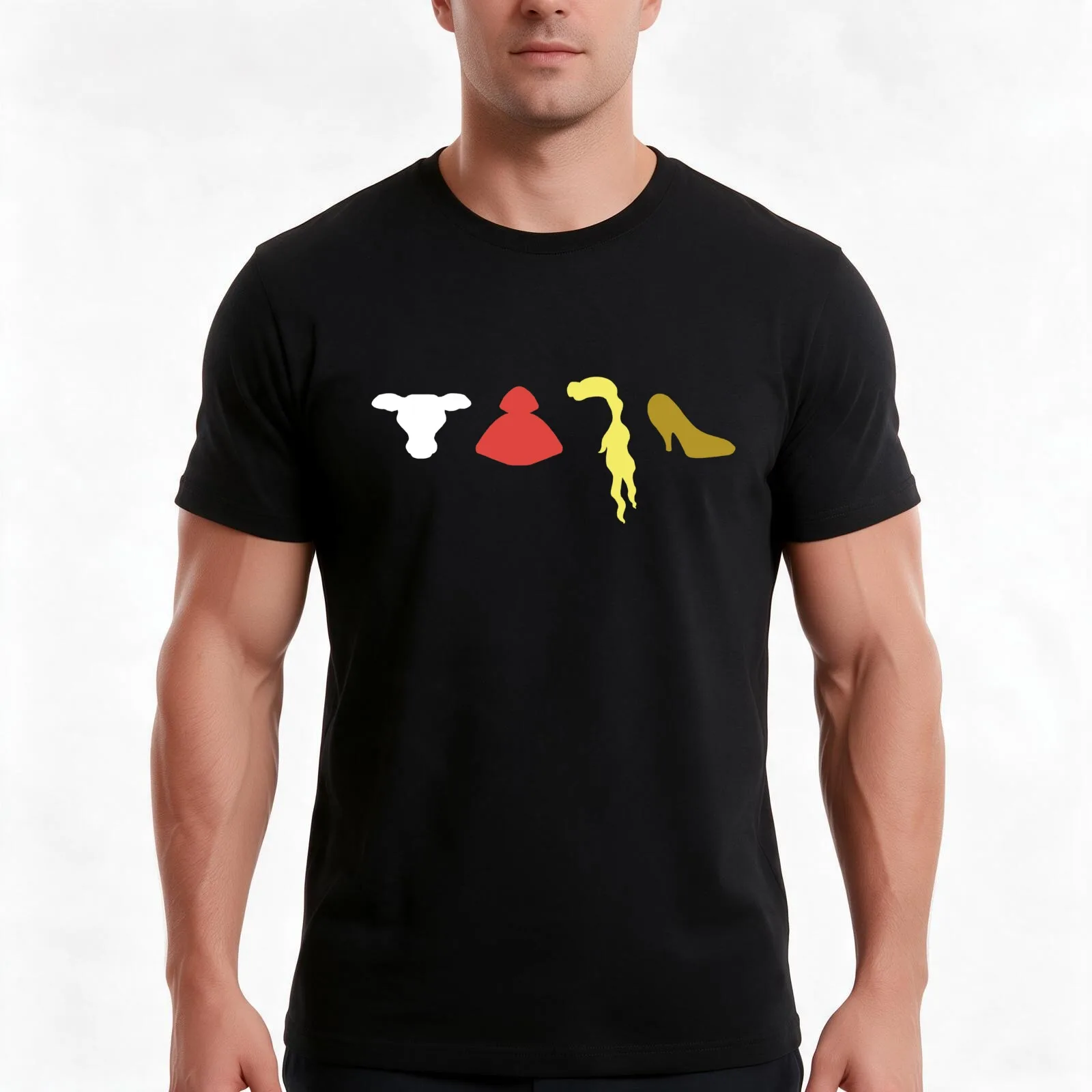Into The Woods Witch's List T-Shirt, Summer Casual Cotton Tee, Oversized Streetwear Tops, Vintage Graphic Print, 100% Cotton