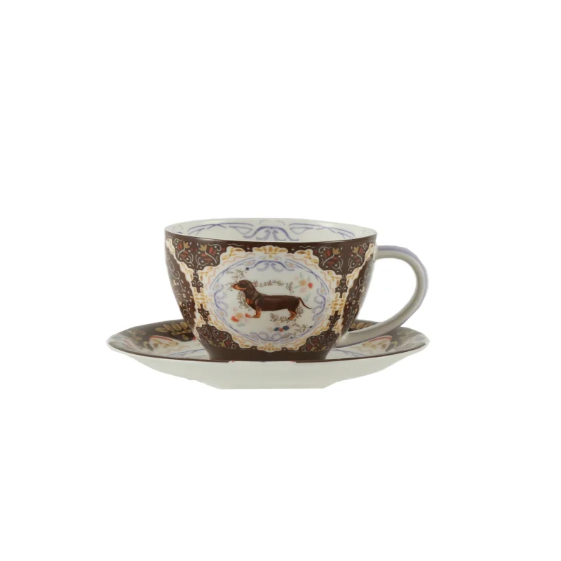 london-pottery-300ml-animal-dog-mug-dish-ceramics-coffee-cup-tea-pair-bone-china-tea-cup-set-porcelain-cups-gift
