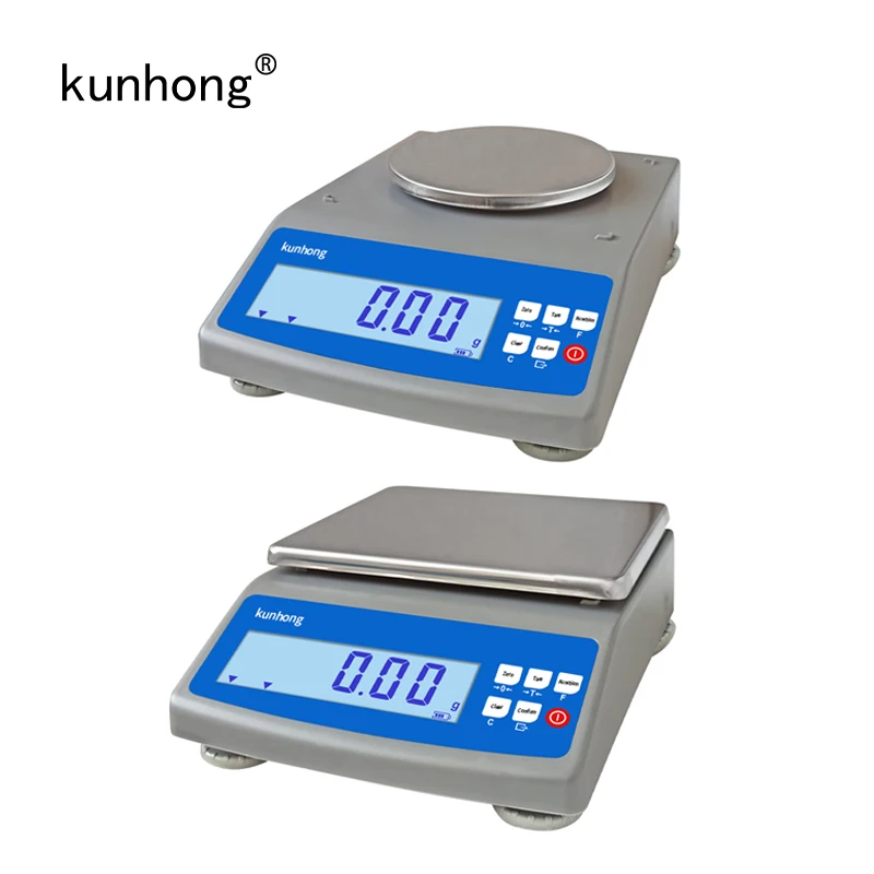 

Kunhong C4 6 кг электронные цифровые ЖК-дисплеи лабораторные весы с точностью 0,1 г 0,01 г электронные весы