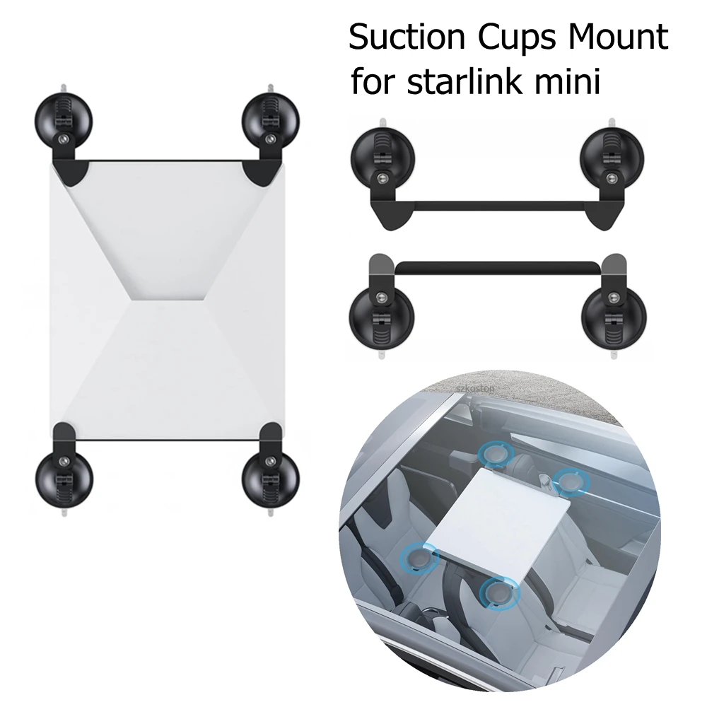 

Автомобильные крепления и комплекты автомобильного крепления для Starlink Mini с прочными присосками для надежного люка/переднего/заднего окна для путешествий в Интернете