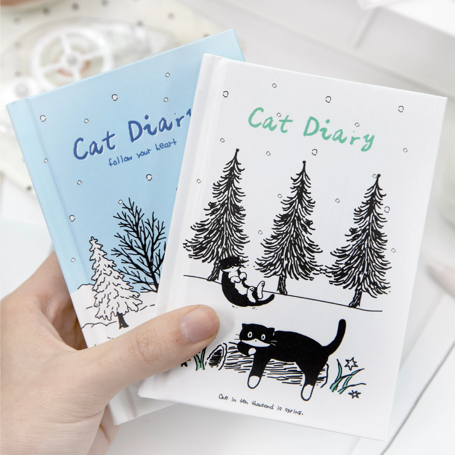 Caderno de Capa Dura Cat Diary - Notebook Dotted A5 avaliação e preço