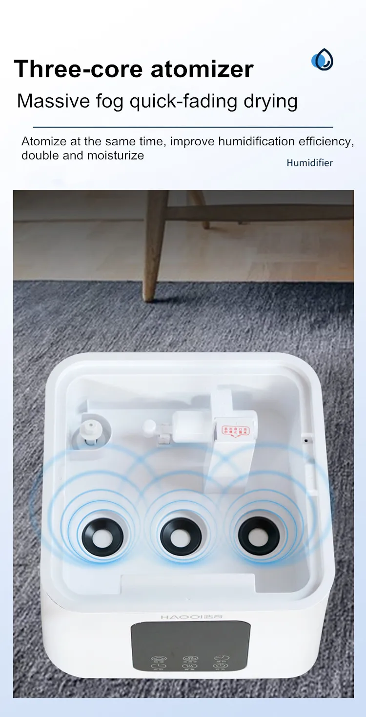 15L 1500ml/h Luftbefeuchter Industrieller Ultraschall-Gemüse-Frischhaltegerät Großer Zerstäuber Haushalt Kommerziell Obenliegende Wasserzufuhr – Detail 3