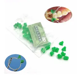 40pcs/bag Dental Silicone Wedges Add On Wedges Rubber No 1.861 Delta Ring Tine Dentist Material Dentist Tools